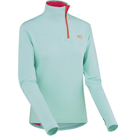 Kari Traa Jackets & Blazers - Kari Traa Women's Ane Half Zip Sweater Polar Pull over jacket(Teal) | Small